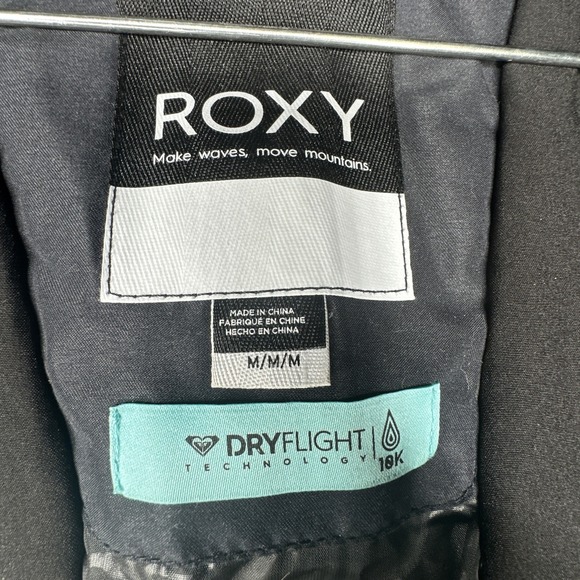 Women's ROXY Presence True Black FlowersParka Insulated Snow Jacket Coat | Sz: M - Picture 15 of 16